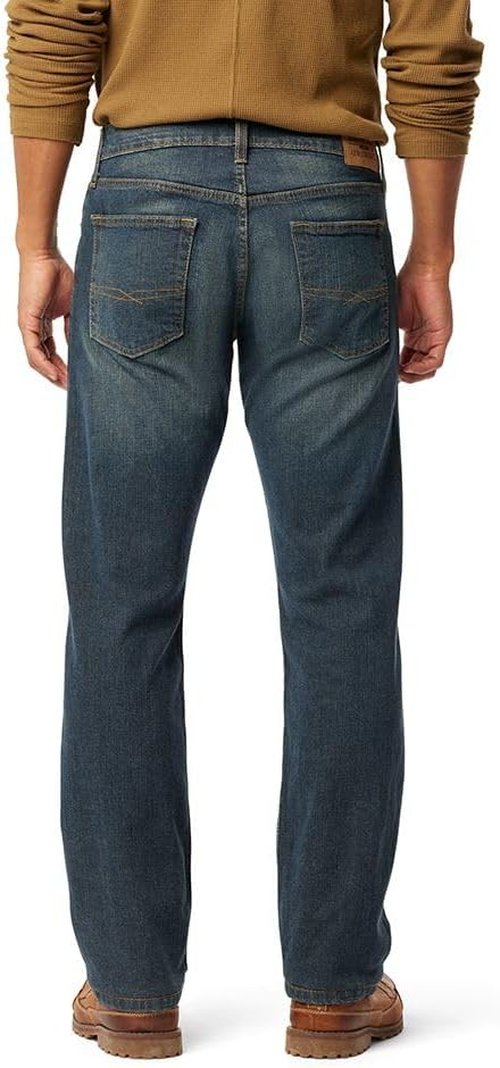 Levi Strauss Signature Gold Men's Straight Fit Jeans - Comfortable & Stylish | Classic Blue Denim