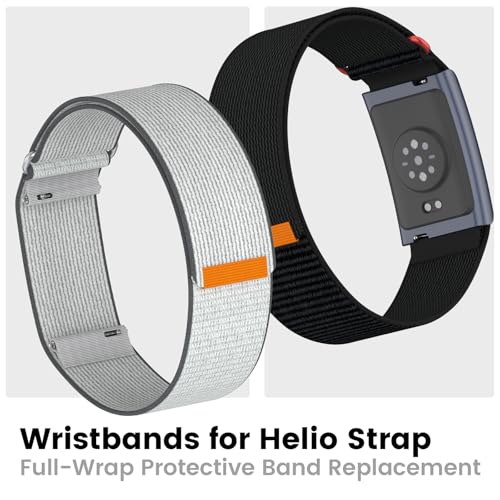 Black Nylon Loop Compatible with Amazfit Helio Watch Strap - Overlay Cover