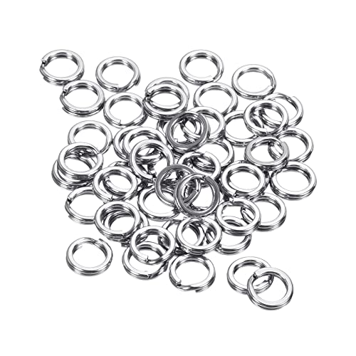 Fishing Split Rings - Double Flat Ring Lure Connector, 0.8mm x 6mm