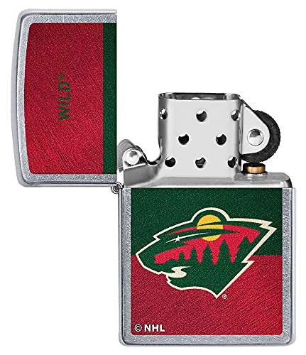 NHL Minnesota Wild Windproof Pocket Lighter - Chrome Finish