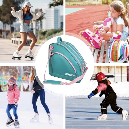Spacious Roller Skate Bag with Helmet Storage - Green