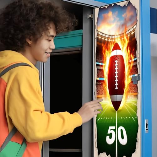 Magnetic Wallpaper for Lockers - 2 Pcs 12" x 36" Rugby Design - Color7