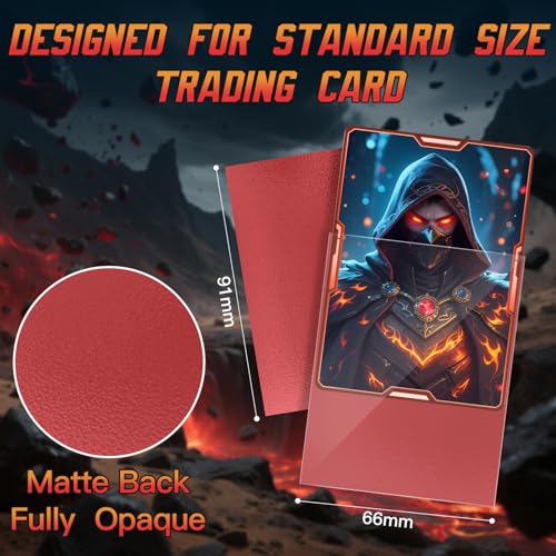 1200ct Matte Card Sleeves - Premium Collectible Trading Card Protectors, 12 Colors, Soft Touch Finish