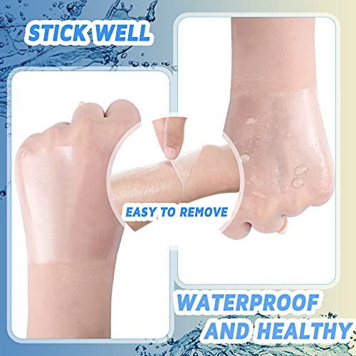 50 Pcs Waterproof Transparent Bandages - 4 x 4 Inch Tattoo Cover