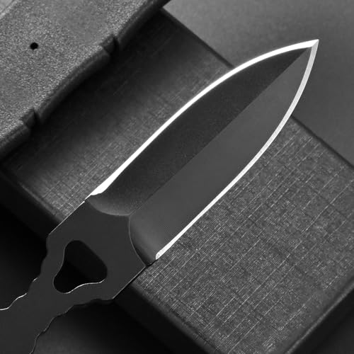 Ccanku Fixed Blade Knife Style B - D2 Steel, Portable Kydex Sheath, Outdoor Survival & Camping