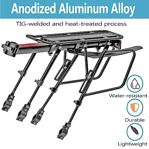 310 LB Capacity Bike Rack with Reflector & Fender - Quick Release