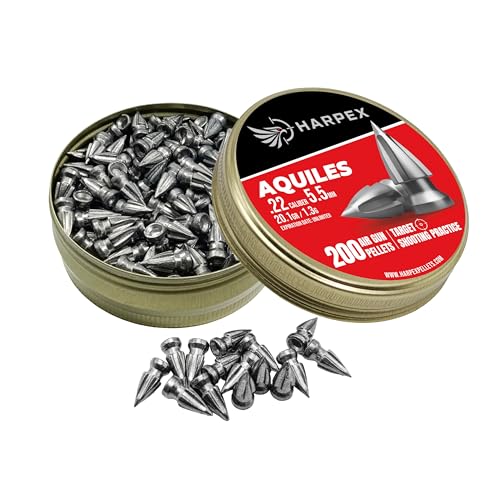 Pointed Arrowhead .22 Cal Airgun Pellets, 200-Count - 20.1 Grain
