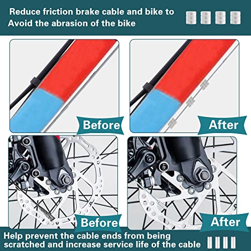 Bike Brake Cable Set - Front & Rear Universal Bicycle Cables