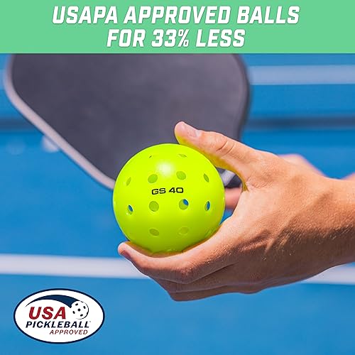 USAPA Certified Outdoor Pickleball Balls - 4 Pack Neon Green