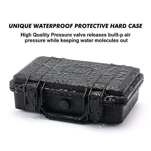 CASOMAN 11.5-Inch Water-Proof & Explosion-Proof Box, with Cush- Proof Sponge, IP67 Water Proof Grade, Customizable Foam