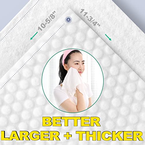 Premium Travel Washcloths - Compressed Towels (11.8" x 10.6") - 20 Pack
