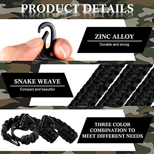 3 Pcs Paracord Keychain Lanyard - 9 Inch Tactical Accessories