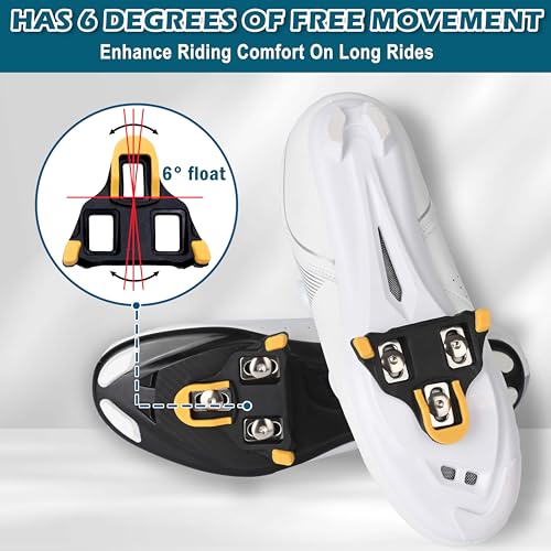 Single Road Cycling Cleat for SPD-SL Pedals - 6° Float