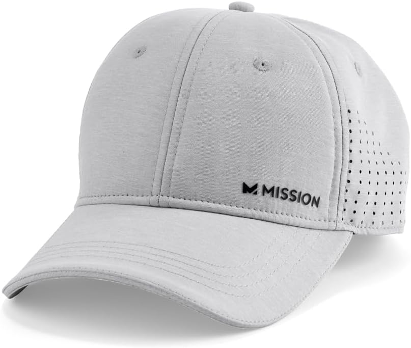 MISSION Cooling Vented Performance Hat - Unisex Cap for Workouts, Golf & Running | Sweat-Activated Technology