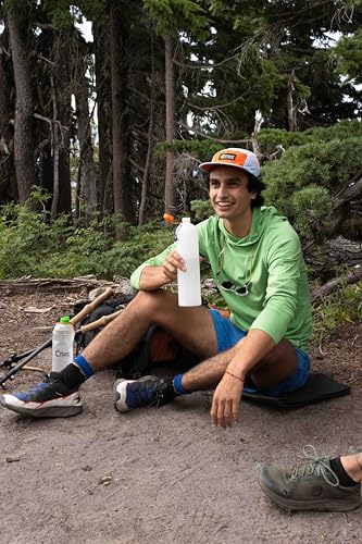 Cnoc Outdoors 1L Hard Sided Water Bottle with Filter Compatibility for Hiking & Travel