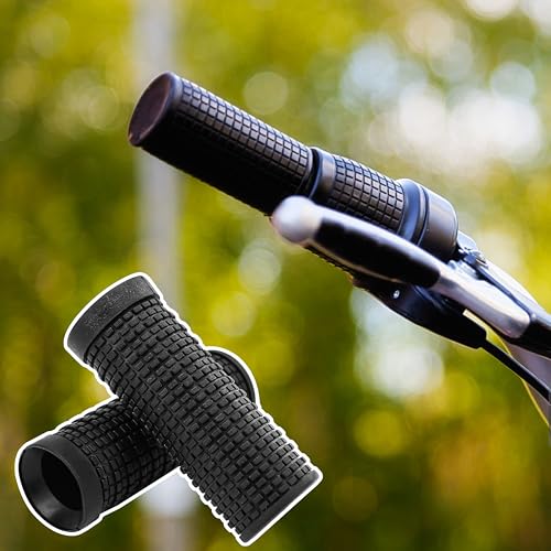 Mountain Bike Handlebar Grips - Non-Slip Rubber, 20x74mm