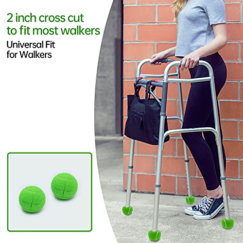 Magicorange 4 PCS Precut Walker Tennis Balls for Furniture Legs and