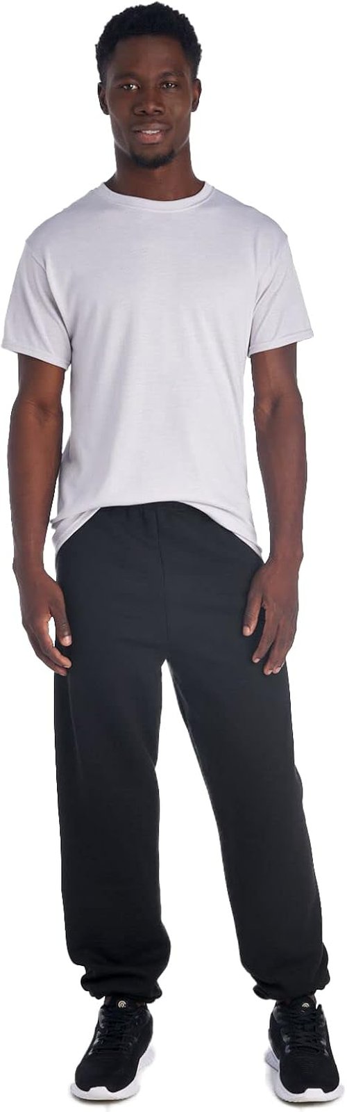 Jerzees Men's NuBlend Fleece Sweatpants - Relaxed Fit, Elastic Bottom, Soft Cotton Blend