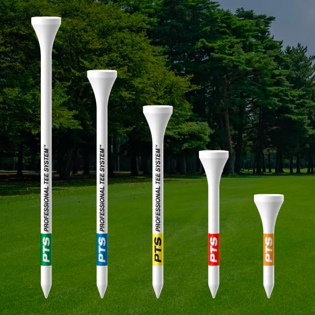 PrideSports PTS Wood Golf Tees - 90 Count, 1.5 Inch | #1 Tour Tee for Irons, Hybrids & Woods