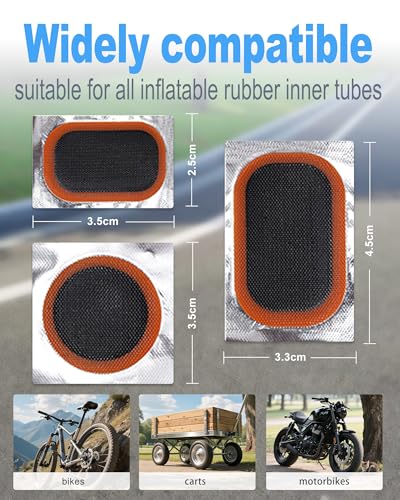 Bike Tire Repair Kit with Heavy-Duty Levers and Patches