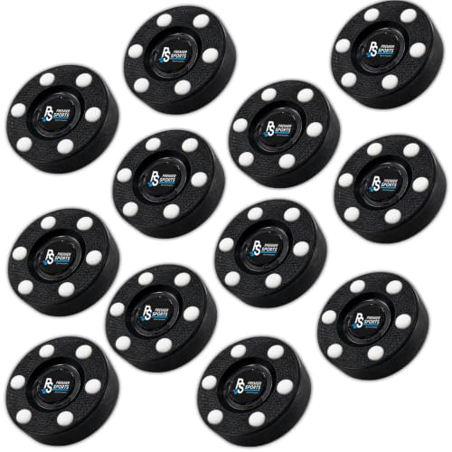 Inline Hockey Pucks – 12-Pack with Crosshatch Design for Fast Glide
