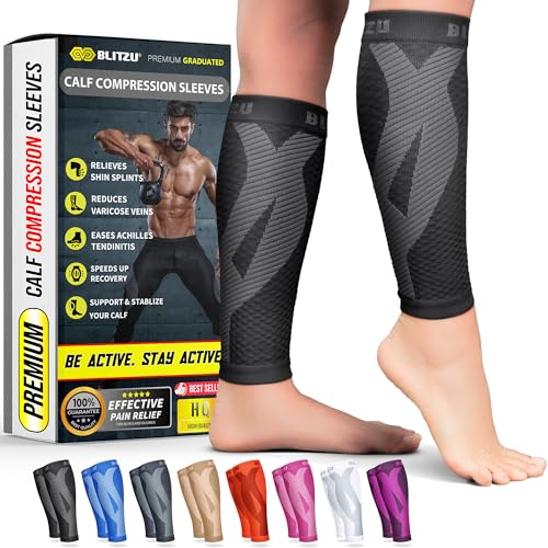 Calf Compression Sleeves for Pain Relief & Muscle Recovery