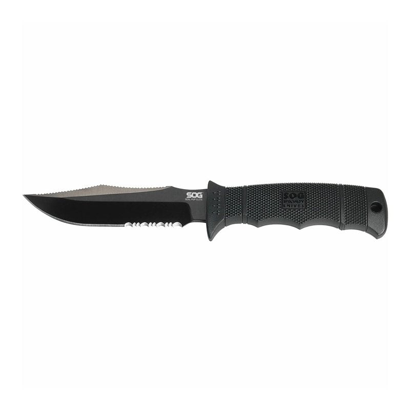 SOG Seal Pup Elite Tactical Fixed Blade- Survival and Hunting Knife with Sheath, 4.85 Inch Combat Knife Blade (E37T-K)