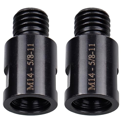 Wolfride M14 to 5/8"-11 Angle Grinder Attachment Adapter M14 female to 5/8-11 male adapter (2 Pcs)