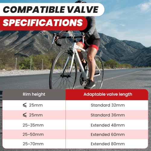 26-inch Bike Inner Tube - Puncture Resistant Butyl Rubber - 26" x 1.8"-2.1"