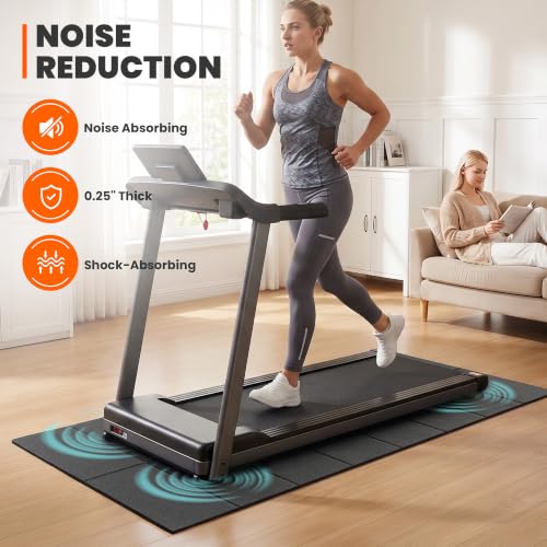Stepwaver 71" x 32" Walking Pad Mat - Heavy-Duty Treadmill Floor Protector (0.25" Thick) - Non-Slip, Waterproof