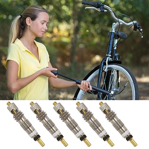 Presta Valve Core Set with Adapters for Tubeless Bikes - 10 Pcs