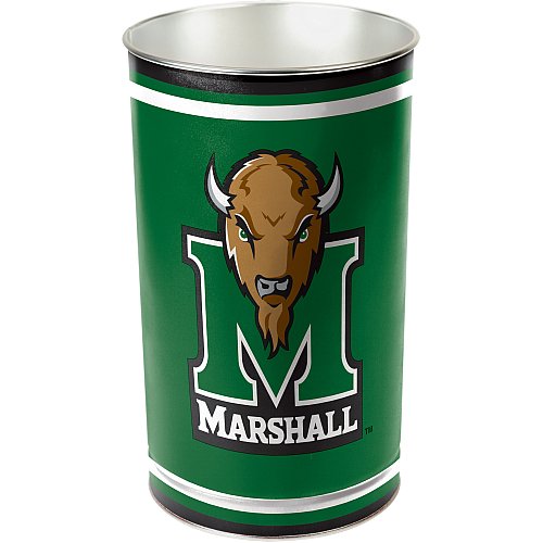 NCAA Tapered Wastebasket - Marshall University