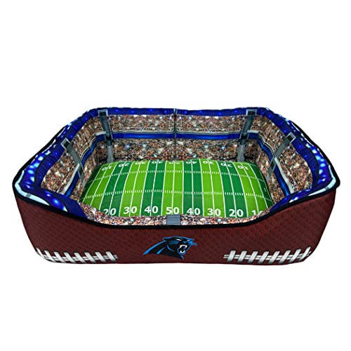 Carolina Panthers Stadium Dog Bed - Sporty Pet Pillow Bed