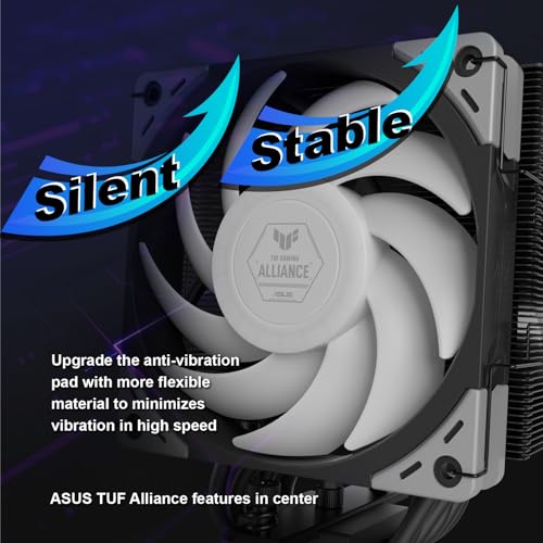 Mugen 6 CPU Air Cooler - TUF Black, 120mm Tower, Enhanced Cooling