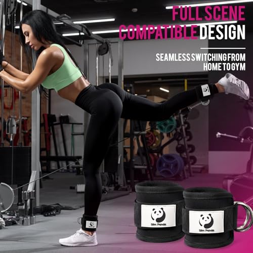 Adjustable Ankle Straps for Cable Machine - Kickbacks & Glute Workouts