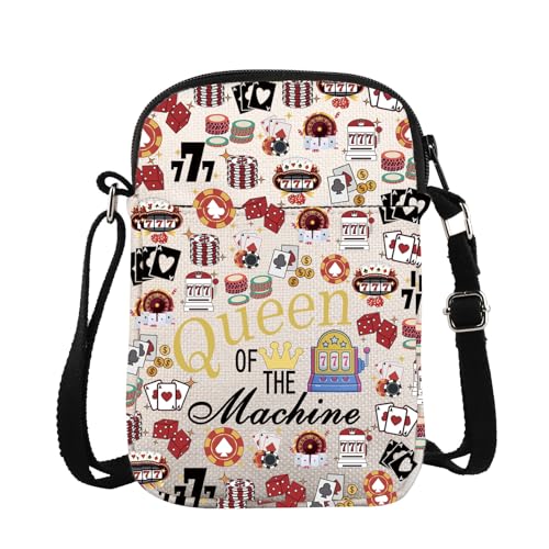 ZJXHPO Casino Cross Body Bag Gambling Lover Gift Queen Of The Machine