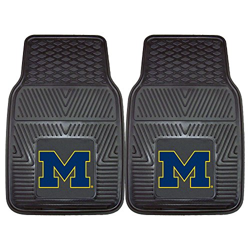 Heavy Duty Vinyl Car Mat Set - Michigan Wolverines Front Row
