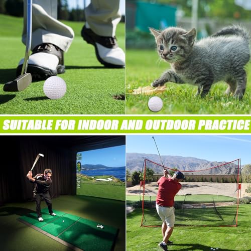 KOFULL Plastic Golf Balls Practice, 24/50/100 Pack Hollow Fake Indoor