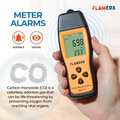 Carbon Monoxide Detector ? UL 2034 Certified, Easy-to-Read LCD Display, Battery-Operated (3 AAA), 0?1000 PPM Detection Range, Designed for Durability ? Ideal for Homes, RVs, Worksites & Professionals