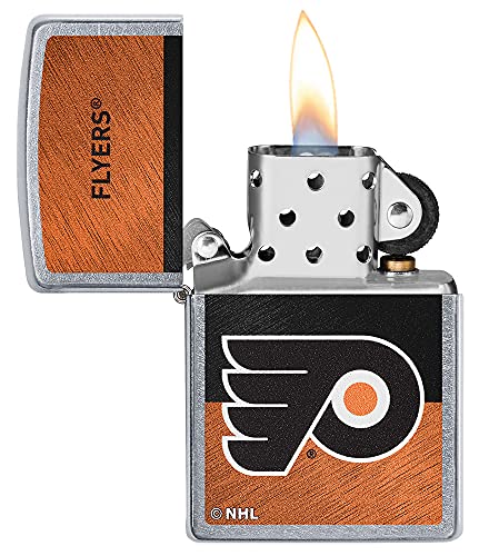 Philadelphia Flyers Zippo Pocket Lighter - Street Chrome