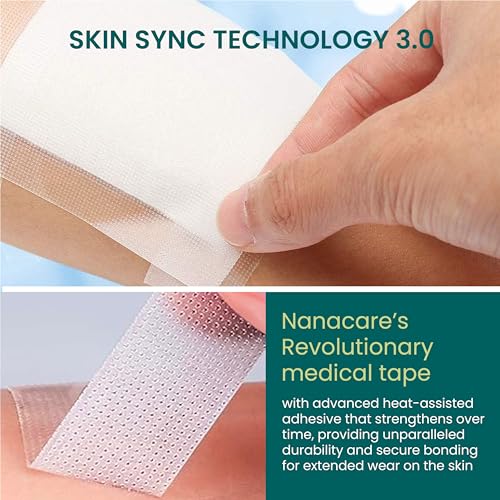 Hypoallergenic Waterproof Medical Tape - 4 Rolls & 10 Gauze Pads