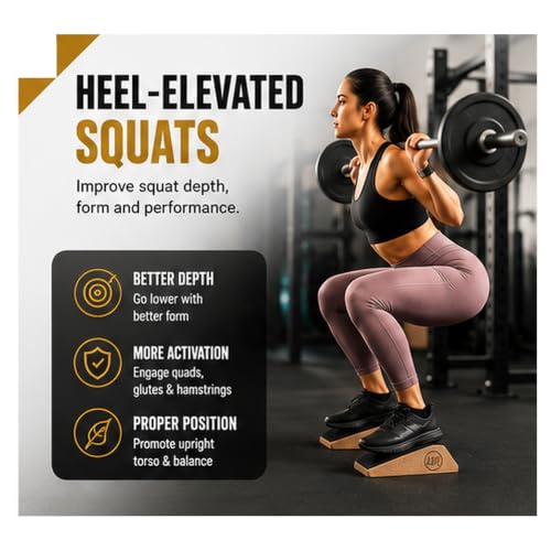 Squat Wedge Blocks - Non-Slip Slant Boards for Workouts