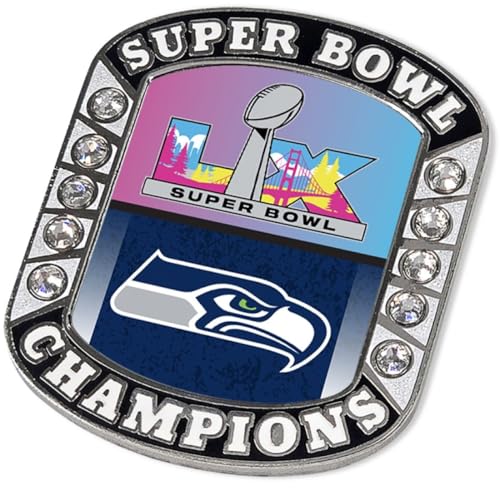 Seattle Seahawks Super Bowl LX Champions Commemorative Pin - Crest