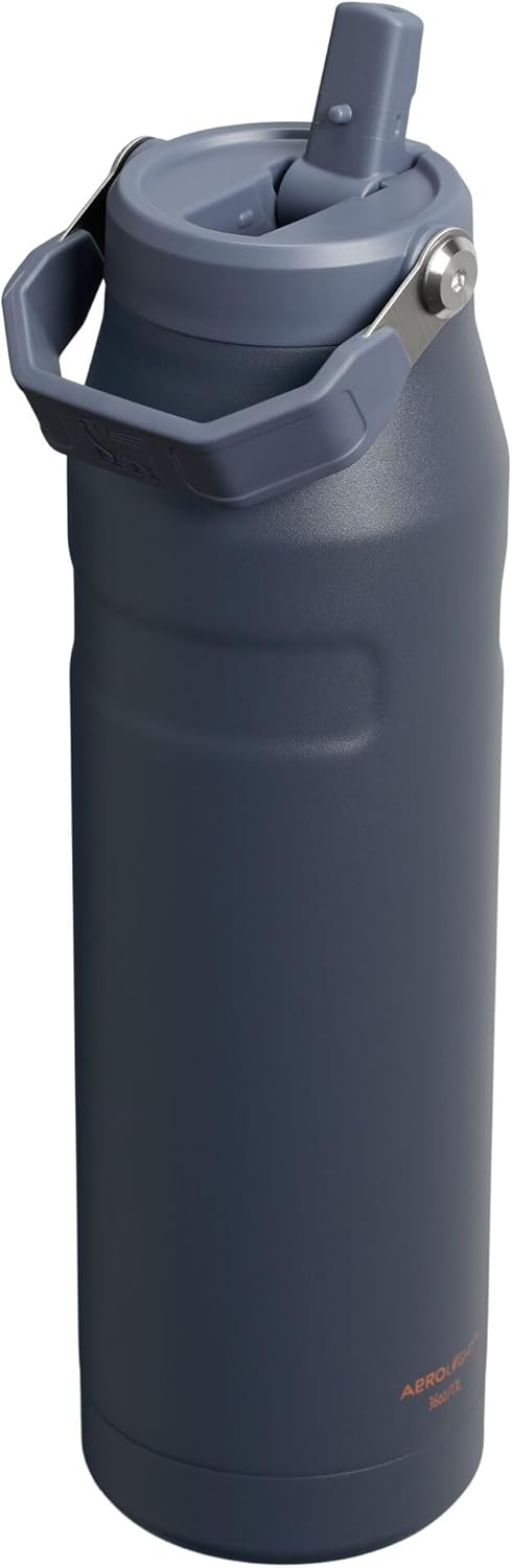 Stanley IceFlow Water Bottle 36 oz - Insulated Stainless Steel | Built-In Flip Straw | Lightweight & Leak Resistant | Twilight Color