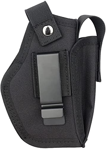 Universal Gun Holster with Mag Pouch for Right & Left Hand - Black