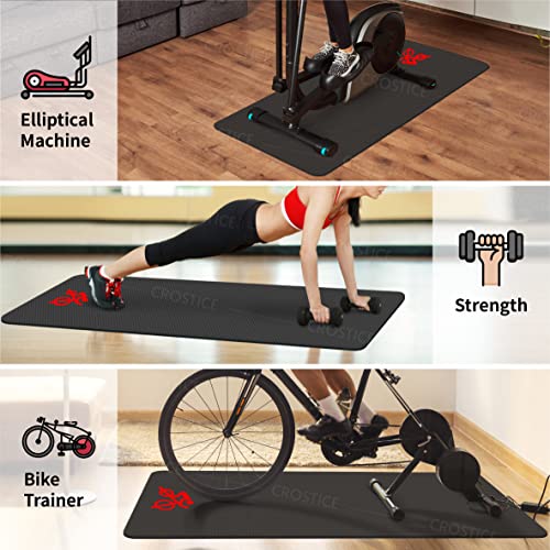 6mm Bike Mat for Peloton - Non-Slip Waterproof Floor Protector 30x60"