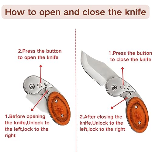 Pocket Knives & Folding Knives,Pocket Knife for Men,Tactical Knife,Edc Knife,Small Mini Pocket Knife,Cool Gadgets for Hunting,Survival,Great Gift for Men