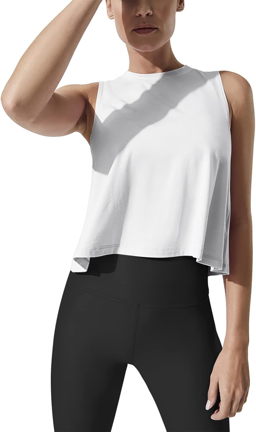 Mippo Crop Tops for Women - Flowy Athletic Tank Tops for Workouts | Stylish and Comfortable