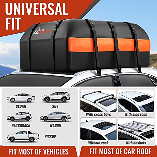 21 Cubic Feet Waterproof Car Rooftop Cargo Carrier Bag