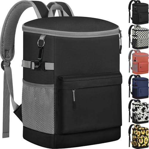 Tenot Insulated Cooler Backpack 33/40 Cans Leakproof Travel Lunch Bag